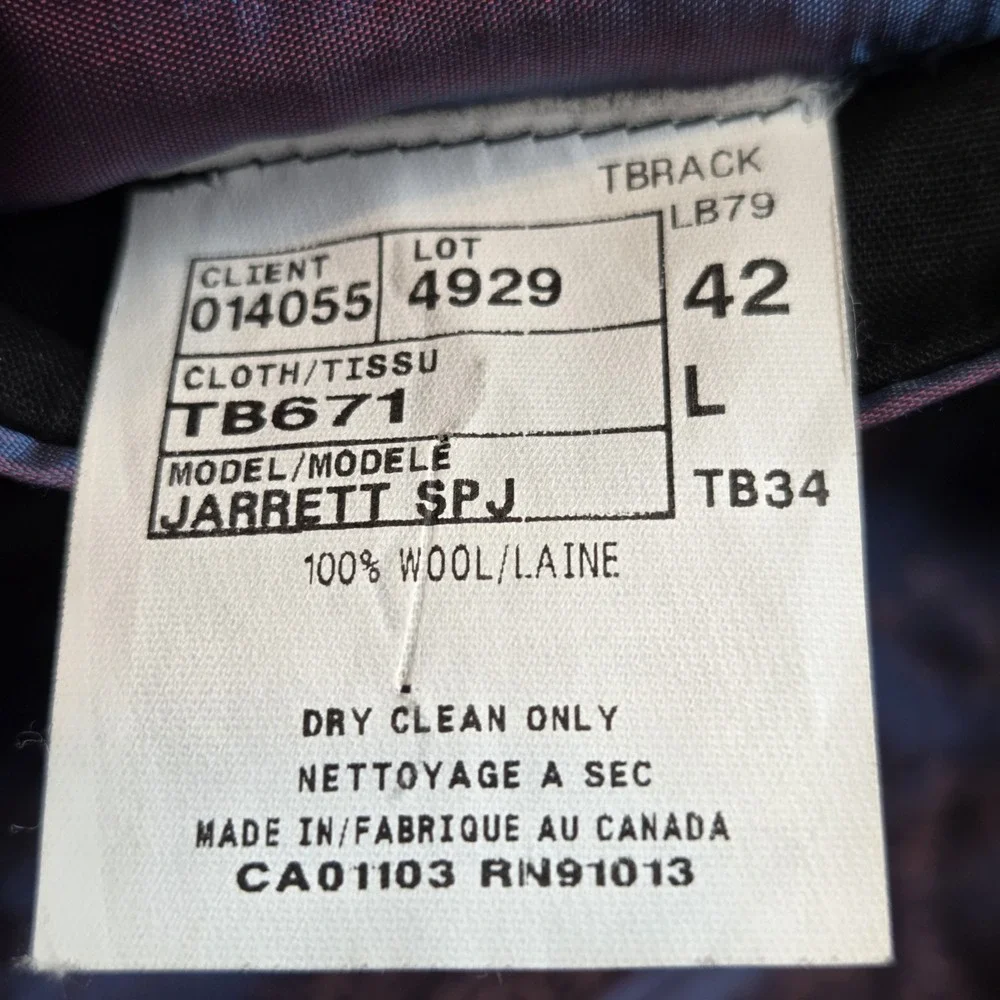 Ted Baker London Endurance Jarrett Sport Coat Slate Blue Blazer‎ Size 42L